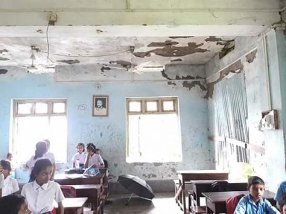 Deplorable condition of Amarpur's Kawamara school, School Education system suffering under Ratan Lal Deplorable condition of Amarpur's Kawamara school, School Education system suffering under Ratan Lal